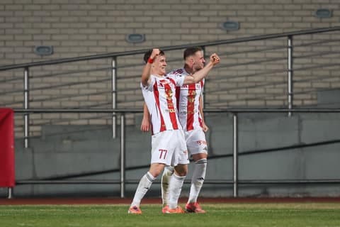 Football. Betclic I Liga. Pogon Grodzisk Mazowiecki - Polonia Warszawa. 14.03.2026
