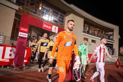 Football. Betclic I Liga. Pogon Grodzisk Mazowiecki - Polonia Warszawa. 14.03.2026