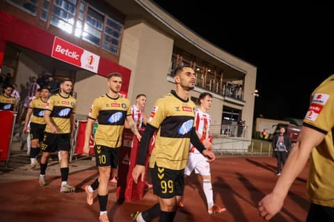 Football. Betclic I Liga. Pogon Grodzisk Mazowiecki - Polonia Warszawa. 14.03.2026