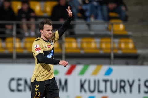 Football. Betclic I Liga. Pogon Grodzisk Mazowiecki - Polonia Warszawa. 14.03.2026
