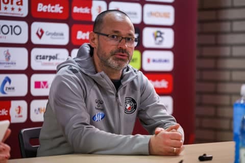 Football. Betclic I Liga. Pogon Grodzisk Mazowiecki - Polonia Warszawa. 14.03.2026