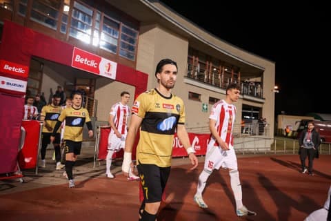 Football. Betclic I Liga. Pogon Grodzisk Mazowiecki - Polonia Warszawa. 14.03.2026