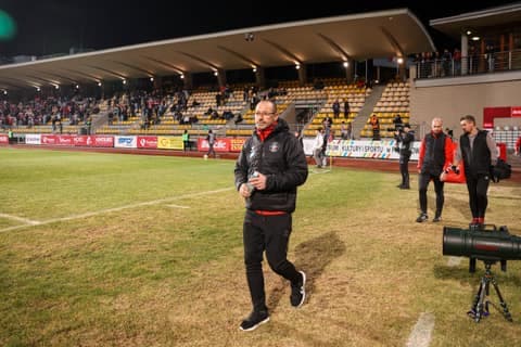 Football. Betclic I Liga. Pogon Grodzisk Mazowiecki - Polonia Warszawa. 14.03.2026
