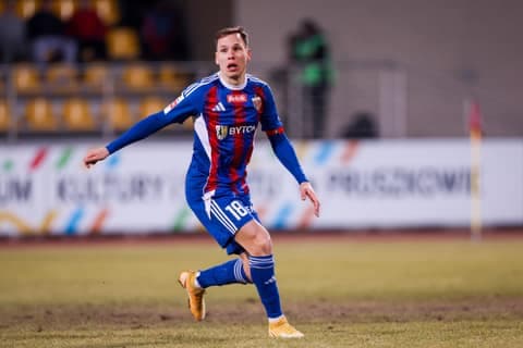 Football. Betclic I Liga. Pogon Grodzisk Mazowiecki - Polonia Bytom. 28.02.2026