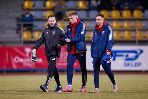 Football. Betclic I Liga. Pogon Grodzisk Mazowiecki - Polonia Bytom. 28.02.2026
