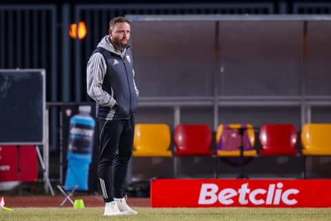 Football. Betclic I Liga. Pogon Grodzisk Mazowiecki - Polonia Bytom. 28.02.2026