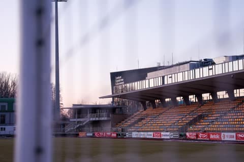 Football. Betclic I Liga. Pogon Grodzisk Mazowiecki - Polonia Bytom. 28.02.2026