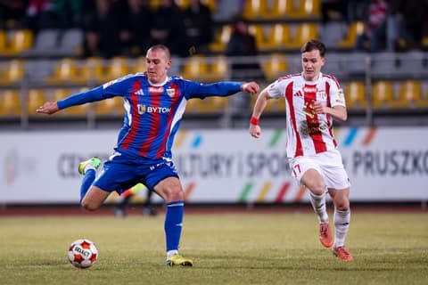 Football. Betclic I Liga. Pogon Grodzisk Mazowiecki - Polonia Bytom. 28.02.2026