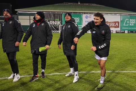 Football. Betclic I Liga. Gornik Leczna - Polonia Warszawa. 31.10.2025