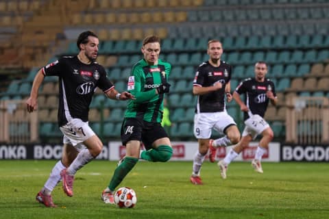 Football. Betclic I Liga. Gornik Leczna - Polonia Warszawa. 31.10.2025