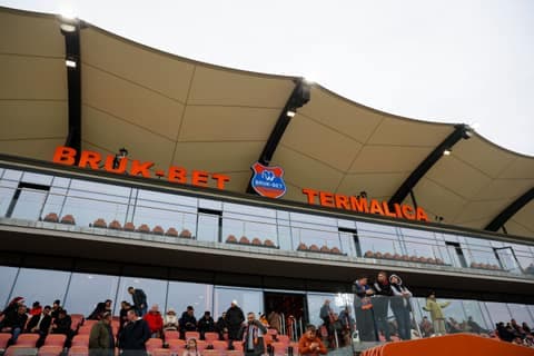 Football. PKO BP Ekstraklasa. Bruk - Bet Termalica Nieciecza - Jagiellonia Bialystok. 07.12.2025