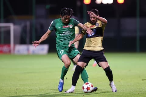 Football. Betclic 1 Liga. Polonia Warszawa - Puszcza Niepolomice. 20.09.2025
