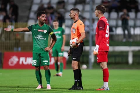 Football. Betclic 1 Liga. Polonia Warszawa - Puszcza Niepolomice. 20.09.2025