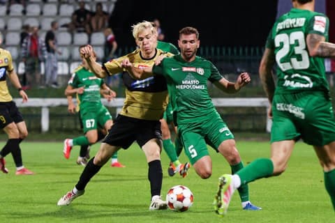 Football. Betclic 1 Liga. Polonia Warszawa - Puszcza Niepolomice. 20.09.2025