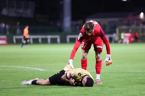Football. Betclic 1 Liga. Polonia Warszawa - Puszcza Niepolomice. 20.09.2025