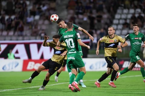Football. Betclic 1 Liga. Polonia Warszawa - Puszcza Niepolomice. 20.09.2025