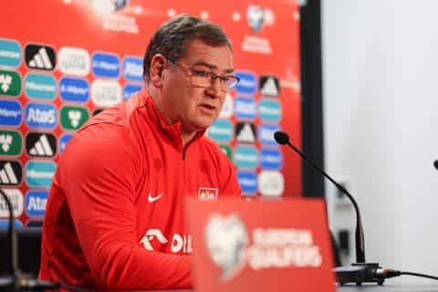 Football. Poland national team. Press Conference. 11.10.2025