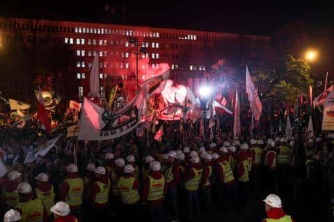 Trade Unions Protest Against Government Policy Towards Industrial Sector. Katowice. 04.11.2025