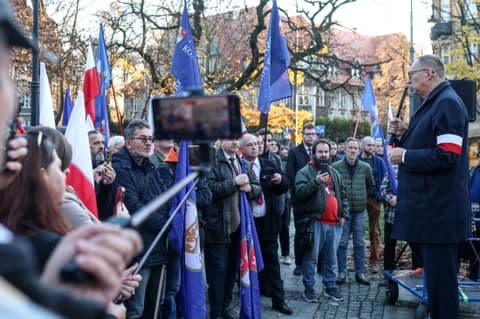 Trade Unions Protest Against Government Policy Towards Industrial Sector. Katowice. 04.11.2025