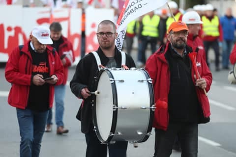Trade Unions Protest Against Government Policy Towards Industrial Sector. Katowice. 04.11.2025