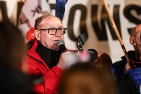 Trade Unions Protest Against Government Policy Towards Industrial Sector. Katowice. 04.11.2025