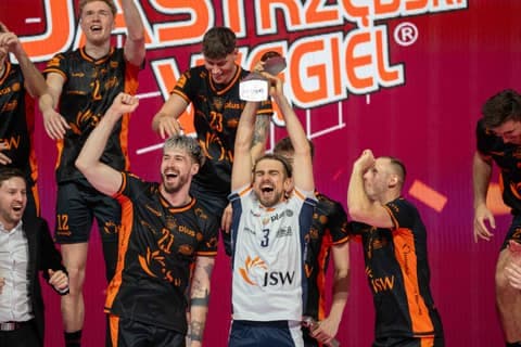 Volleyball. Tauron Puchar Polski. Jastrzebski Wegiel - Aluron CMC Warta. 13.04.2025
