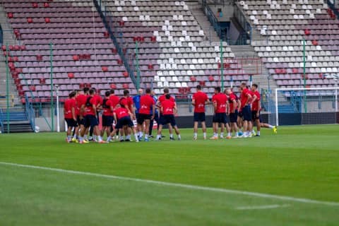 Football. Wisla Krakow. Training. 14.08.2024