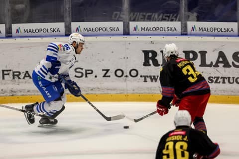Ice Hockey. Tauron Hokej Liga. Unia Oswiecim - Polonia Bytom. 19.09.2025