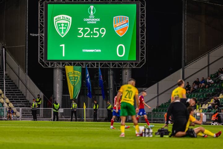 Football. UEFA Conference League. MSK Zilina - Rakow Czestochowa. 31.07.2025