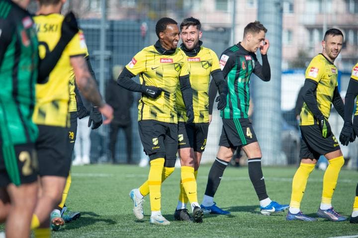 Football. Betclic 1/2 Liga. Stal Stalowa Wola - KS Wieczysta Krakow. 07.02.2025