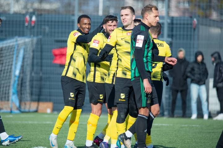 Football. Betclic 1/2 Liga. Stal Stalowa Wola - KS Wieczysta Krakow. 07.02.2025