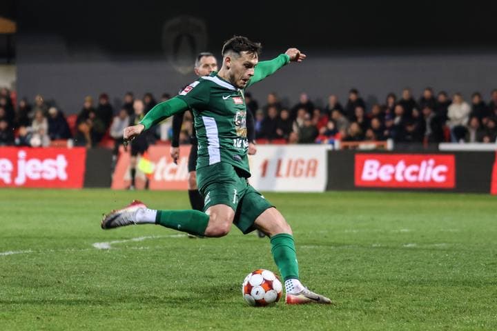 Football. Betclic I Liga. Puszcza Niepolomice - Slask Wroclaw. 21.03.2026
