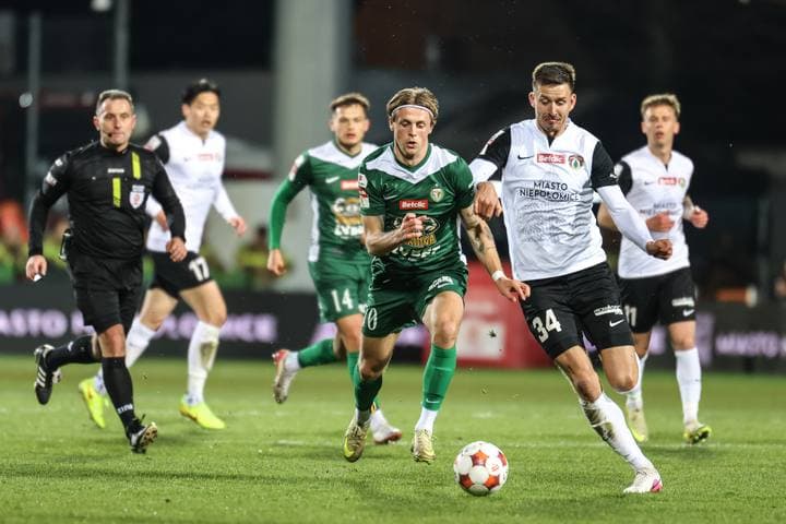 Football. Betclic I Liga. Puszcza Niepolomice - Slask Wroclaw. 21.03.2026