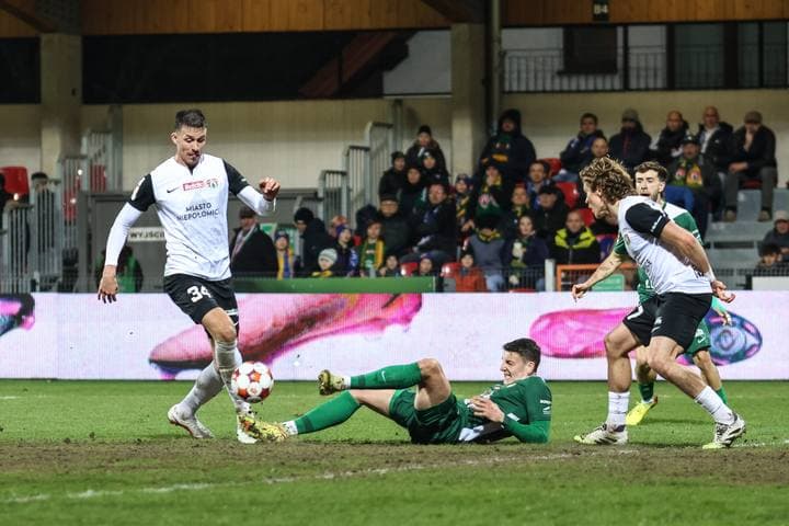 Football. Betclic I Liga. Puszcza Niepolomice - Slask Wroclaw. 21.03.2026