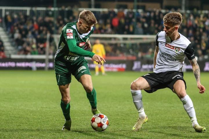 Football. Betclic I Liga. Puszcza Niepolomice - Slask Wroclaw. 21.03.2026