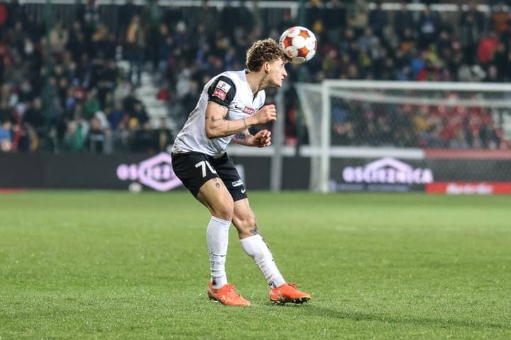 Football. Betclic I Liga. Puszcza Niepolomice - Slask Wroclaw. 21.03.2026