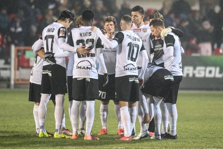 Football. Betclic I Liga. Puszcza Niepolomice - Gornik Leczna. 08.02.2026