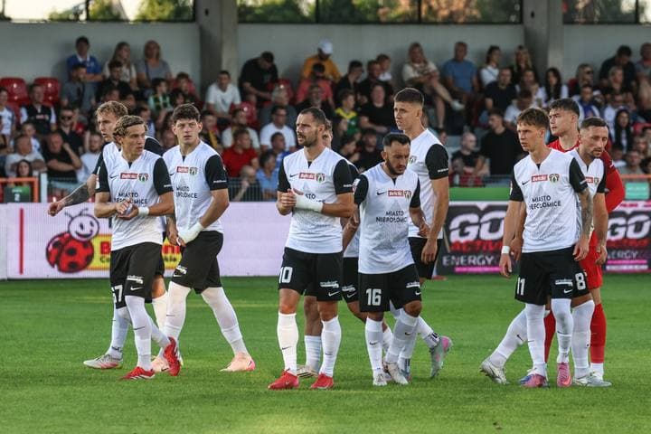 Football. Betclic 1 Liga. Puszcza Niepolomice - Wieczysta Krakow. 11.08.2025