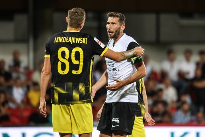 Football. Betclic 1 Liga. Puszcza Niepolomice - Wieczysta Krakow. 11.08.2025