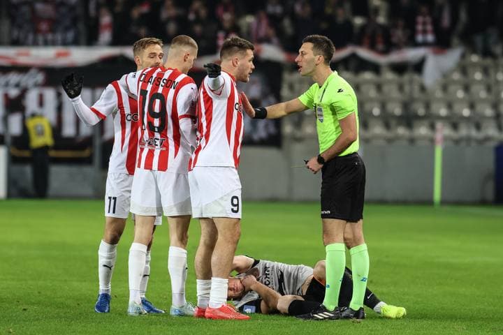 Football. PKO BP Ekstraklasa. Cracovia - Zaglebie Lubin. 29.11.2024