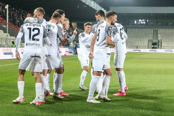 Football. PKO BP Ekstraklasa. Puszcza Niepolomice - Zaglebie Lubin. 10.02.2025