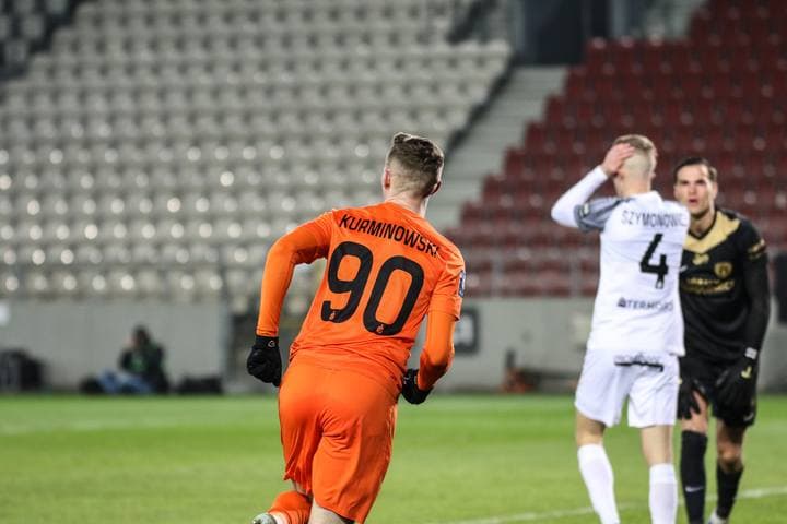 Football. PKO BP Ekstraklasa. Puszcza Niepolomice - Zaglebie Lubin. 10.02.2025