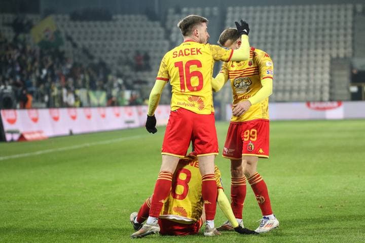 Football. PKO BP Ekstraklasa. Puszcza Niepolomice - Jagiellonia Bialystok. 08.12.2024