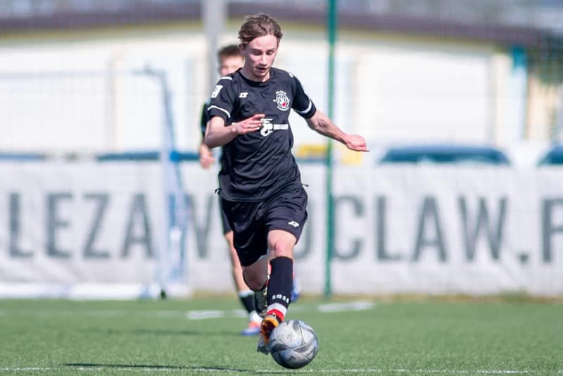 Football. Centralna Liga Juniorow U-19. Slask Wroclaw - Polonia Warszawa. 22.03.2025