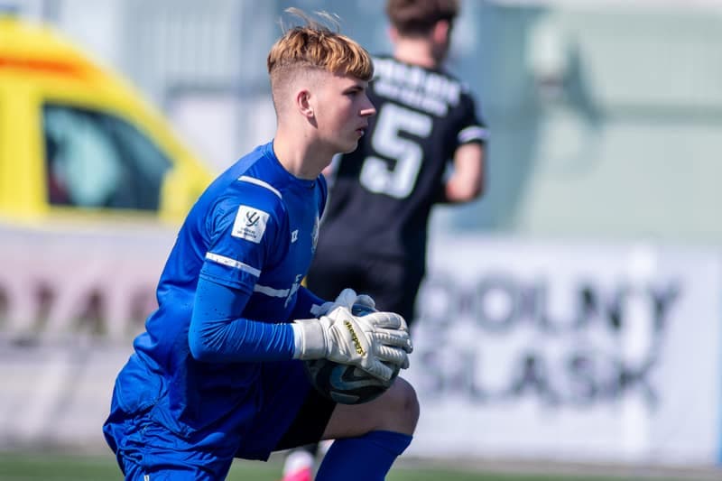 Football. Centralna Liga Juniorow U-19. Slask Wroclaw - Polonia Warszawa. 22.03.2025