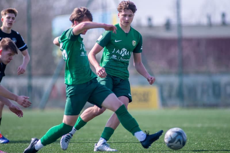 Football. Centralna Liga Juniorow U-19. Slask Wroclaw - Polonia Warszawa. 22.03.2025