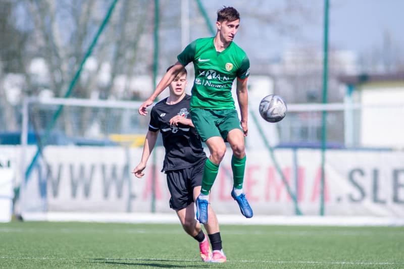Football. Centralna Liga Juniorow U-19. Slask Wroclaw - Polonia Warszawa. 22.03.2025