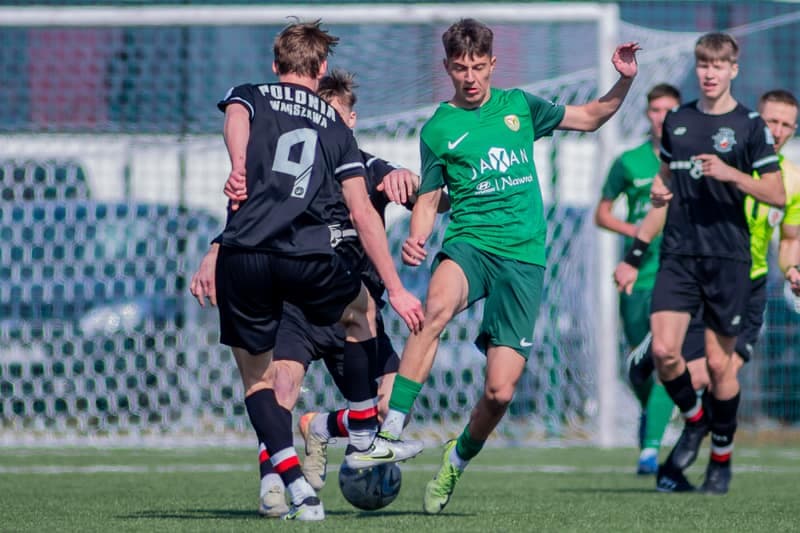 Football. Centralna Liga Juniorow U-19. Slask Wroclaw - Polonia Warszawa. 22.03.2025