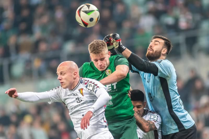 Football. PKO BP Ekstraklasa. Slask Wroclaw - Pogon Szczecin. 07.03.2025
