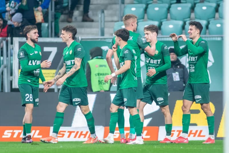 Football. PKO BP Ekstraklasa. Slask Wroclaw - Pogon Szczecin. 07.03.2025